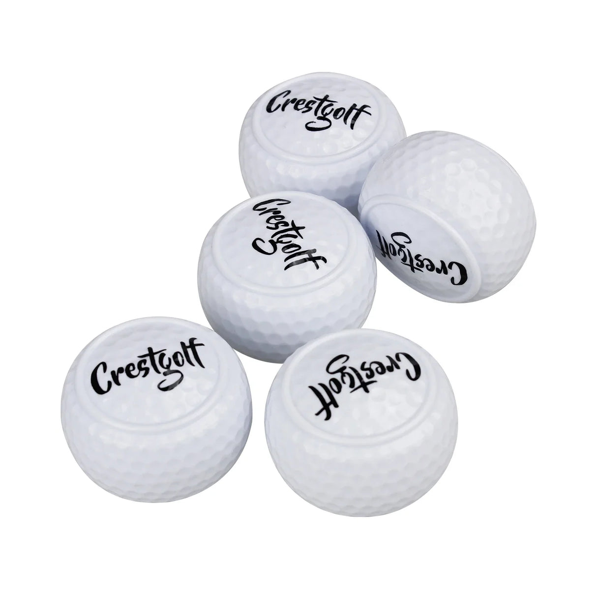 CRESTGOLF - balles de golf plates pour s'entraîner au putting | Lot de 5