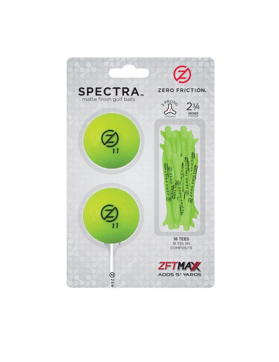 Zero Friction 2 Balls/Tee Packs