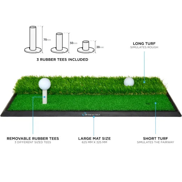 ME AND MY GOLF Dual Turf Abschlagmatte