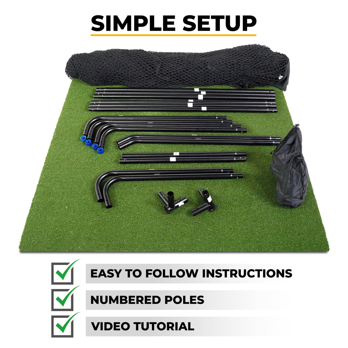 SIMSPACE Golf Deluxe Home Driving Net