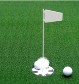 NET RETURN Golfloch und Flagge